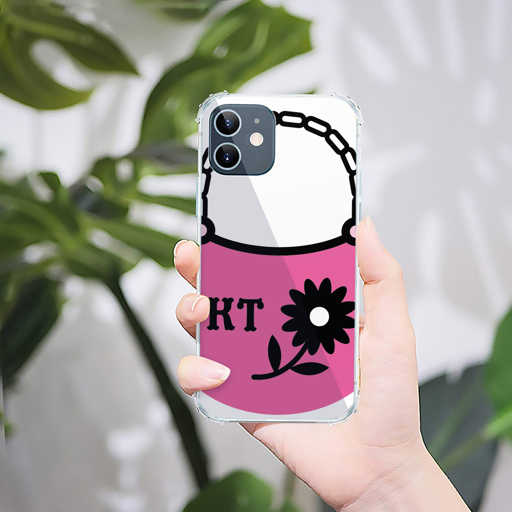 （画像用） Hello Kitty ハローキティ 【iPhone 12シリーズ対応】透明スマホケース（クリアソフトケース）